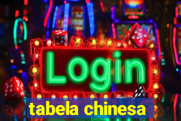 tabela chinesa